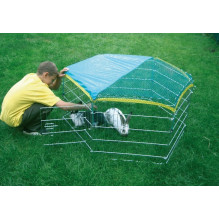 KERBL Modular Playpen for dogs, cats, rabbits - 6 elements 56.5x56.5 cm with doors