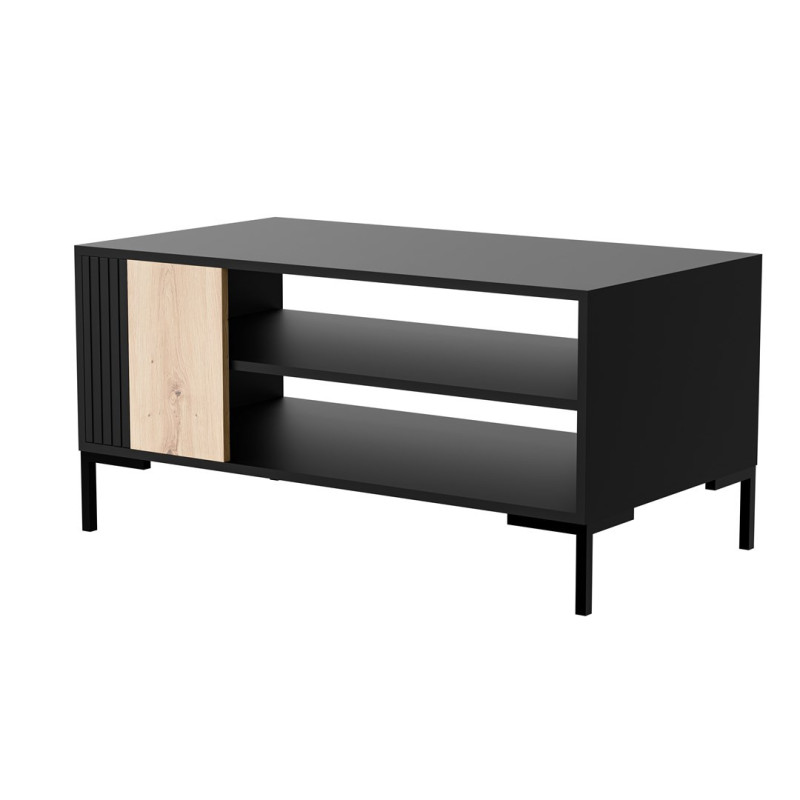 Cama MERCI coffee / lawn table 100 x 55 x 49 cm black / oak artisan