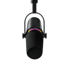 Shure MV7+-K-BNDL - stačiakampis / balso mikrofonas su XLR / USB-C jungtimi, juodas + stalinis stovas GATOR