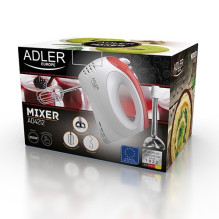 Adler AD 4212 mixer Hand mixer Red,White