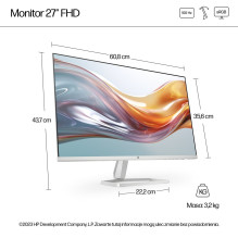 HP 27 colių Series 5 FHD monitorius baltas – 527sw