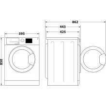 INDESIT skalbimo mašina MTWSC 510511 W EN