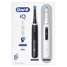 Braun Oral-B iO5 Duo Matt Black / Gana balta elektrinis dantų šepetėlis