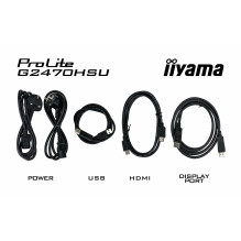 iiyama G-MASTER G2470HSU-B6 computer monitor 60.5 cm (23.8&quot;) 1920 x 1080 pixels Full HD LCD Black