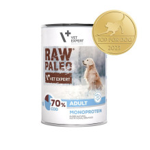 RAW PALEO Adult Monoprotein Cod - wet dog food - 400 g