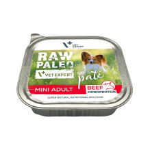 RAW PALEO Pate Mini Adult Beef - šlapias šunų maistas - 150 g