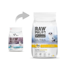 RAW PALEO Ultra Medium&amp;Large Puppy Turkey - dry food for puppies - 2 kg