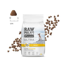 RAW PALEO Ultra Mini Adult Turkey - sausas šunų maistas - 750 g