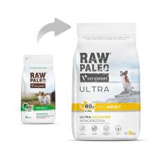 RAW PALEO Ultra Mini Adult Turkey - dry dog food - 8 kg