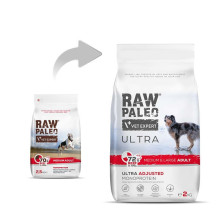 RAW PALEO Ultra Medium&amp;Large Adult Beef - dry dog food - 2 kg