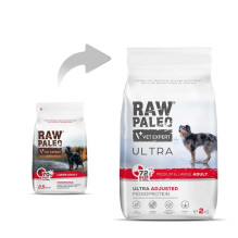 RAW PALEO Ultra Medium&amp;Large Adult Beef - dry dog food - 2 kg