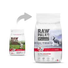 RAW PALEO Ultra Medium&amp;Large Puppy Beef - sausas maistas šuniukams - 2 kg