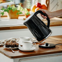 Adler AD 1350 1.7L temperature-controlled LED electric kettle Black