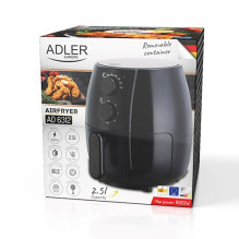 Airfryer Adler AD 6312 2.5 litre non-fat fryer Black