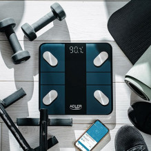 Electronic bathroom scale Adler AD 8186 Black