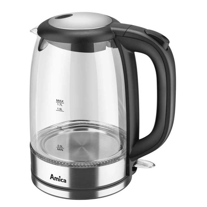 Amica KD 2050G Inox electric kettle 1.7 l 2200 W Transparent