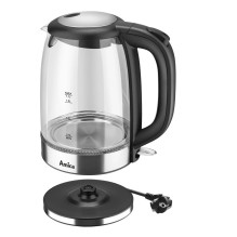 Amica KD 2050G Inox electric kettle 1.7 l 2200 W Transparent