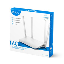 Cudy WR1300 belaidis maršruto parinktuvas Gigabit Ethernet Dviejų juostų (2,4 GHz / 5 GHz) Balta