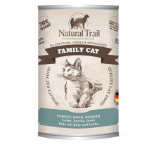 NATURAL TRAIL Family Cat Turkey, duck, salmon - wet cat food - 400g