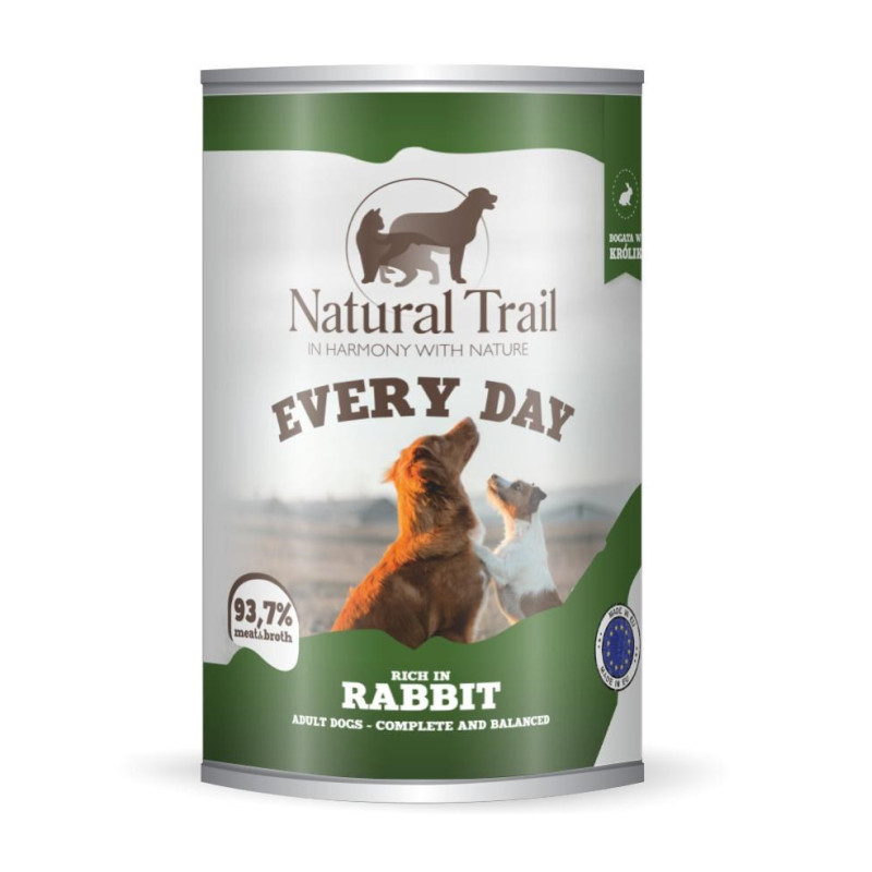 NATURAL TRAIL Every Day Rich in rabbit - wet dog food - 400g