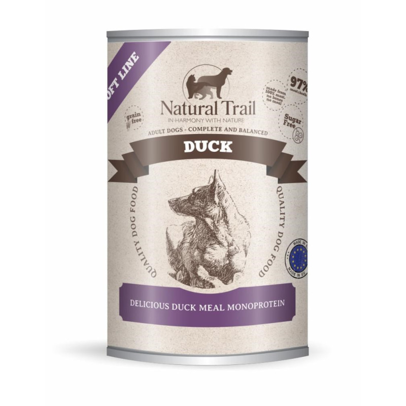 NATURAL TRAIL Duck Soft Line - wet dog food - 400g