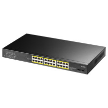 Cudy GS1028PS2 network switch Gigabit Ethernet (10 / 100 / 1000) Power over Ethernet (PoE) Black