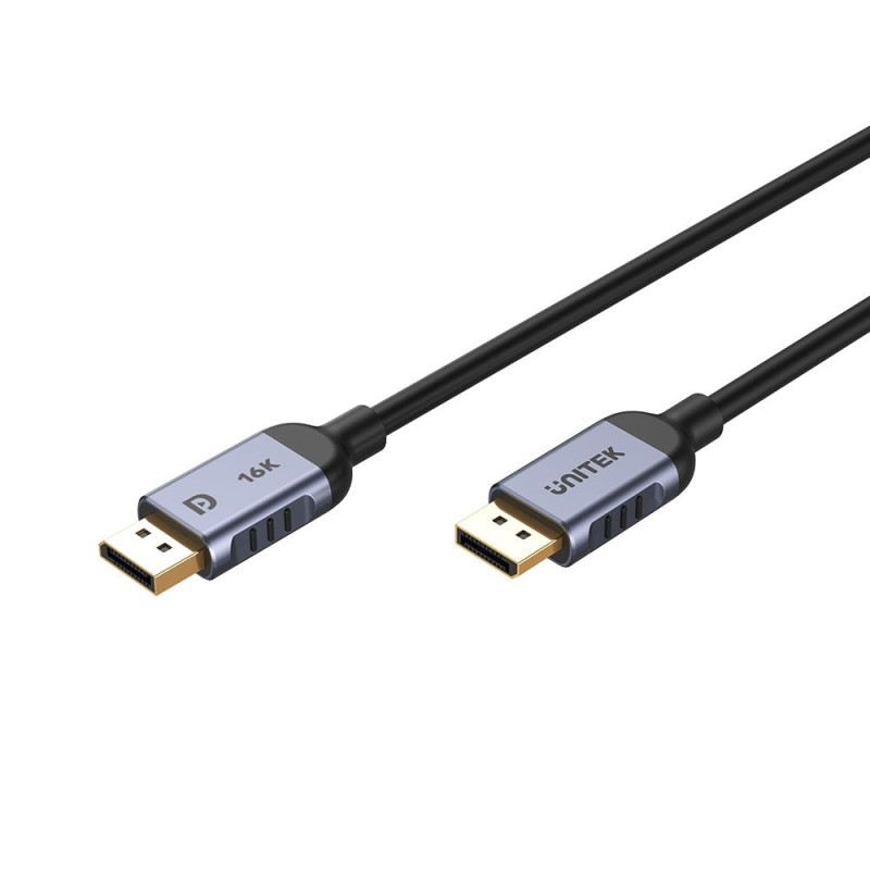 UNITEK C1626GY01-1,5M DisplayPort laidas Juodas, pilkas