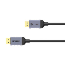 UNITEK C1626GY01-1,5M DisplayPort laidas Juodas, pilkas