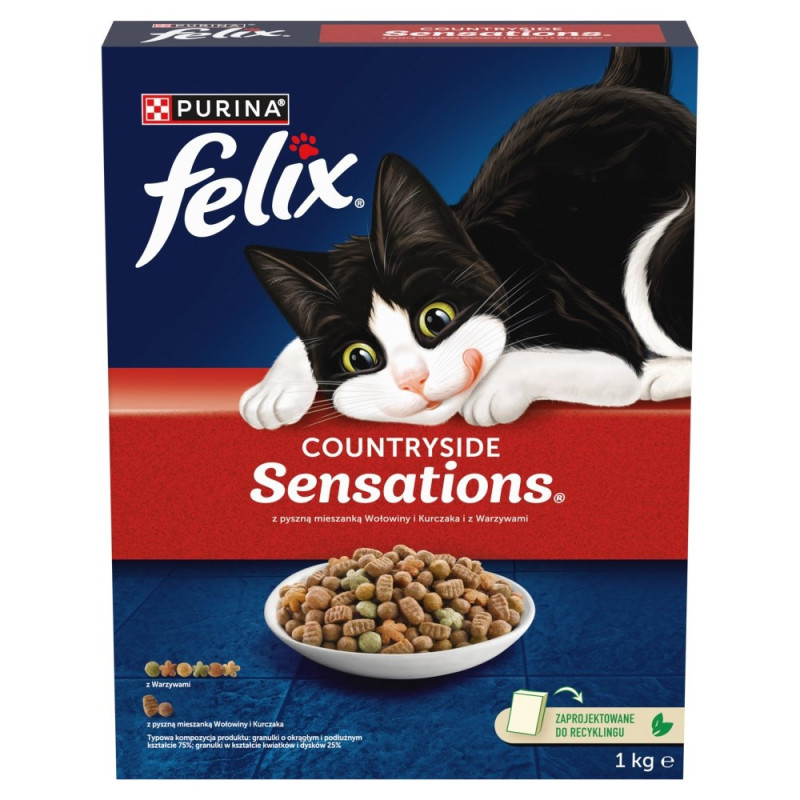 PURINA Felix Countryside Sensations - dry cat food - 1kg