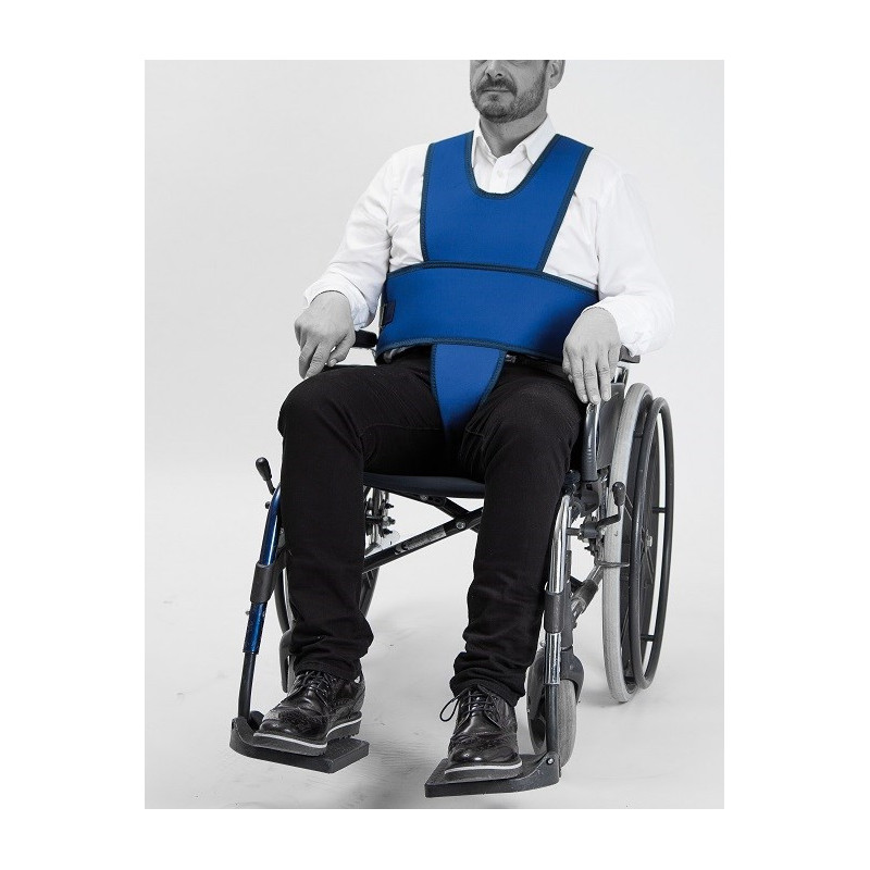 5-point restraint strap for wheelchairs L