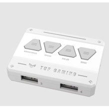 ASUS TUF GAMING TF120 ARGB WHITE EDITION 3IN1 Kompiuterio dėklas Oro aušintuvas 12 cm 3 vnt.