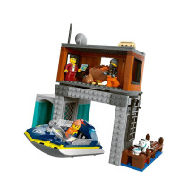 LEGO CITY 60417 Police Speedboat and Crooks' Hideout