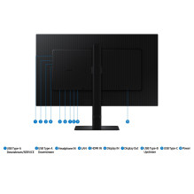 Samsung S60UD kompiuterio monitorius 68,6 cm (27 colių) 2560 x 1440 pikselių Quad HD LCD juodas