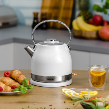 Zelmer ZCK7940 electric kettle 1.5 L 2200 W Stainless steel, White