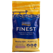 FISH4DOGS Finest Puppy Small Complete White fish - dry dog food - 6kg