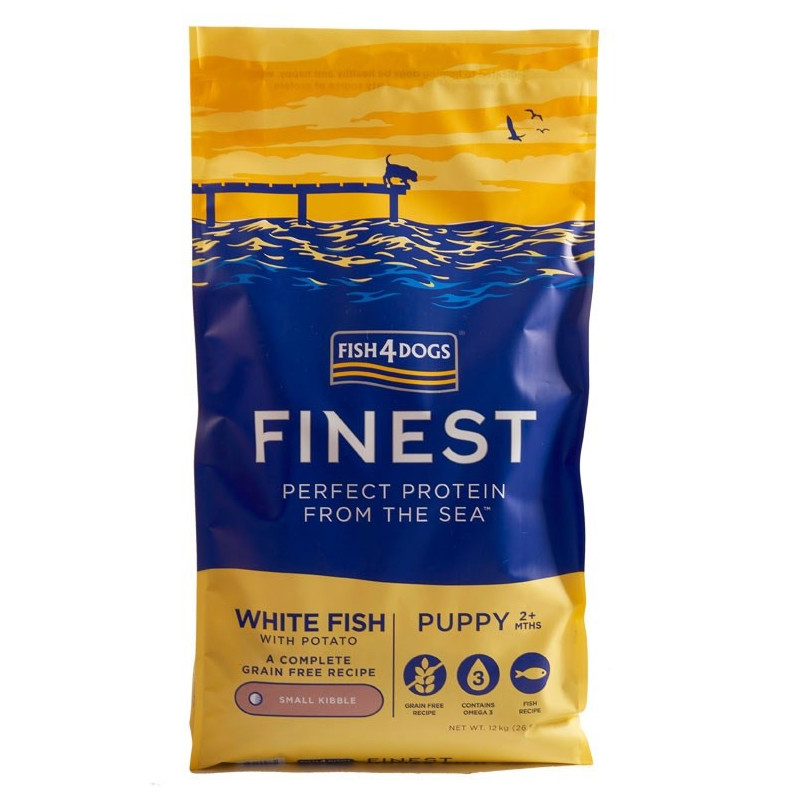 FISH4DOGS Finest Puppy Small Complete White fish - dry dog food - 6kg