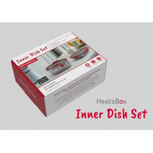 Container set HEATSBOX INNER DISH SET for HeatsBox GO / PRO / STYLE / STYLE+ lunchboxes Silver, Graphite