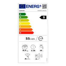 SAMSUNG skalbimo mašina WW80T534DAE