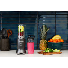 NutriBullet NB1206DGCC trintuvas 900 L Stalinis trintuvas 1200 W juodas, skaidrus