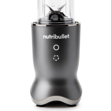 NutriBullet NB1206DGCC trintuvas 900 L Stalinis trintuvas 1200 W juodas, skaidrus