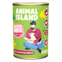 ANIMAL ISLAND Duck with millet and carrots - wet dog food - 400 g