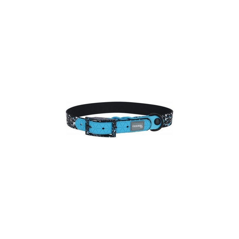 KERBL Lima Dog Collar - Blue-Black - 45-55 cm