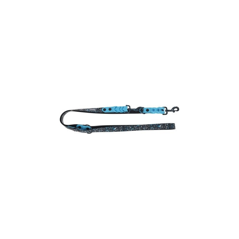 KERBL Lima Dog Leash - Blue-Black - 200cmx25mm