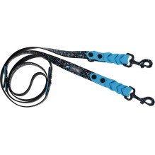 KERBL Lima Dog Leash - Blue-Black - 200cmx25mm