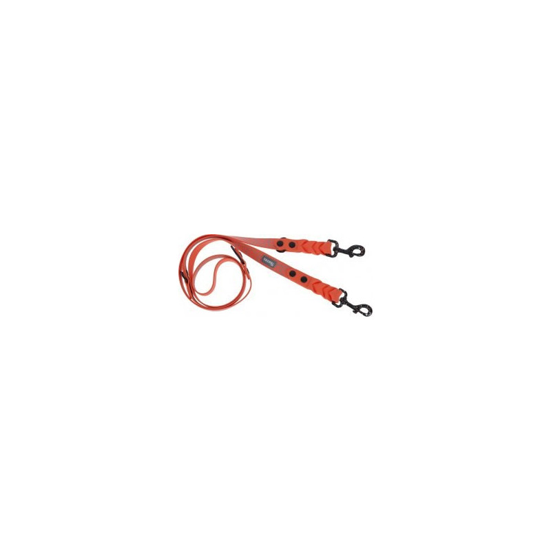 KERBL Puno Reflective dog leash - orange - 200cmx25mm