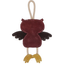 KERBL Owl - Leather Dog Toy - 31x22x3 cm