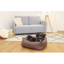 KERBL Ely Pet Bed - Brown-Beige - 60 x 45 x 23 cm