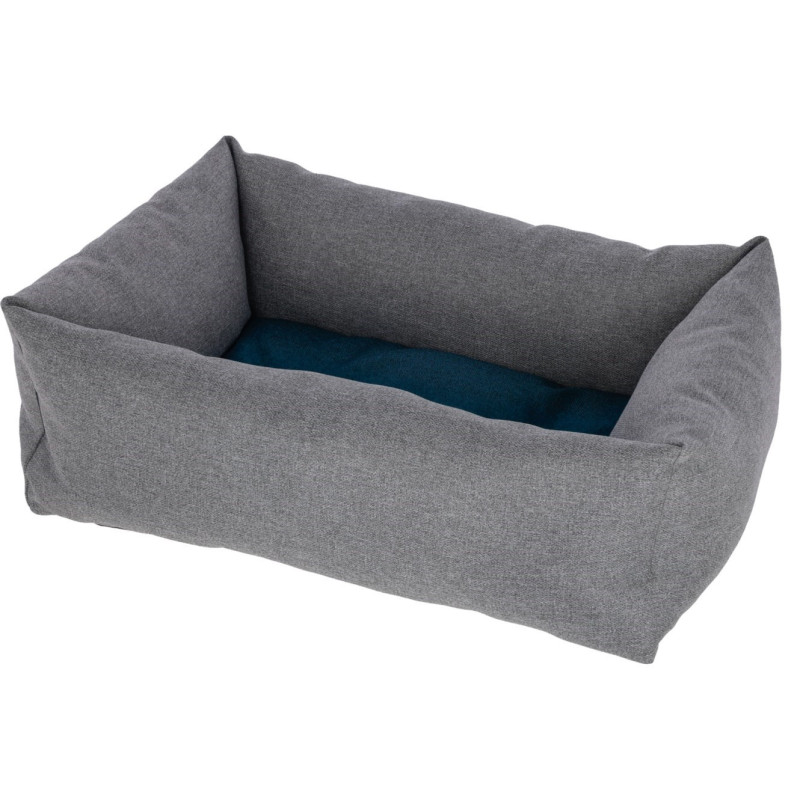 KERBL Ely Pet Bed - Grey-Turquoise - 60 x 45 x 23 cm