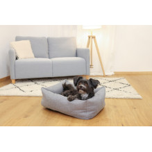 KERBL Ely Pet Bed - Grey-Turquoise - 85 x 70 x 27 cm