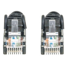 „Intellinet“ tinklo pataisymo kabelis, Cat6, 3 m, juodas, CCA, U / UTP, PVC, RJ45, paauksuoti kontaktai, be kliūčių, įkr